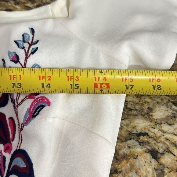 Tanya Taylor Wisteria Floral Embroidered Lottie Midi Dress Size 6 - Picture 10 of 11